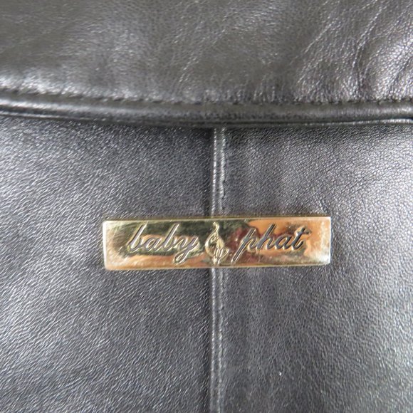 Baby Phat Black Leather Jacket - Picture 7 of 9